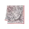 Alexander Mcqueen Floral-print Silk Scarf In Pink