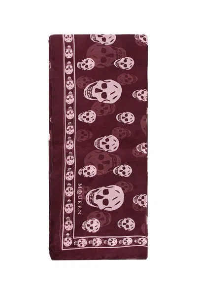 Alexander Mcqueen Scarves In Red