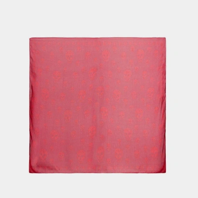 Alexander Mcqueen Skull Scarf -  - Silk - Red