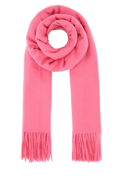 ALEXANDER MCQUEEN PINK CASHMERE BLEND SCARF