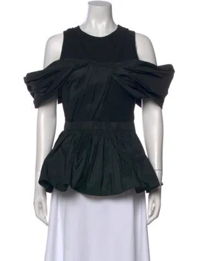 Pre-owned Alexander Mcqueen Scoop Neck Mini Dress In Black