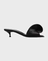 Alexander Mcqueen Mules With Silk Detail In Black