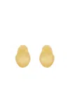 Alexander Mcqueen Sculptural Clasp Earrings In Yellow