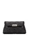 Alexander Mcqueen Sculptural Large Pouch In Black