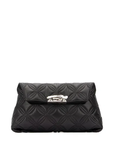 Alexander Mcqueen Sculptural Large Pouch In Black