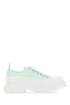 Alexander Mcqueen Tread Slick Lace-up Shoes In Green
