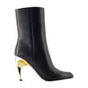 Alexander Mcqueen Mcqueen Armadillo Bootie In Black