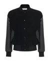 Alexander Mcqueen Seal-appliqué Bomber Jacket In Black