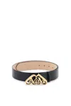 Alexander Mcqueen Seal Belt In Black