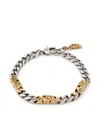 Alexander Mcqueen Seal Logo Chain Bracelet In Silver