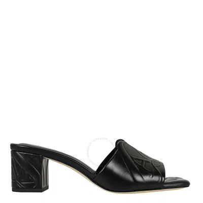 ALEXANDER MCQUEEN ALEXANDER MCQUEEN SEAL EMBOSSED LEATHER MULES
