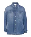 Alexander Mcqueen Sophisticated And Stylish Blue Denim Shirt In Blue