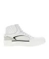 ALEXANDER MCQUEEN SEAL-EMBROIDERED LEATHER SNEAKERS
