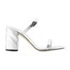 Alexander Mcqueen Leather Lace-up Mules With Metal Logo Detail In Animal Print