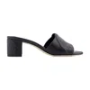 Alexander Mcqueen Seal Heeled Sandals In Black