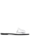 Alexander Mcqueen Sandali Seal In Silver