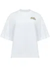 Alexander Mcqueen Seal Logo T-shirt In Nero In White