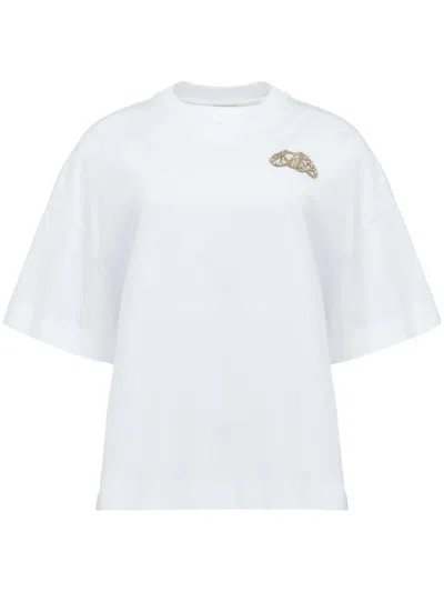 ALEXANDER MCQUEEN SEAL LOGO-APPLIQUÉ T-SHIRT
