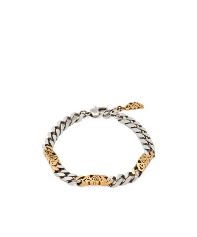 ALEXANDER MCQUEEN ALEXANDER MCQUEEN SEAL LOGO CHAIN BRACELET