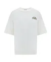 Alexander Mcqueen Seal Logo T-shirt In Nero In White