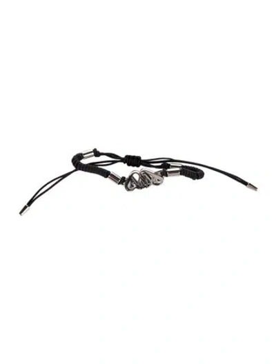 Pre-owned Alexander Mcqueen Seal Logo Friend Adjustable Bracelet In Multi