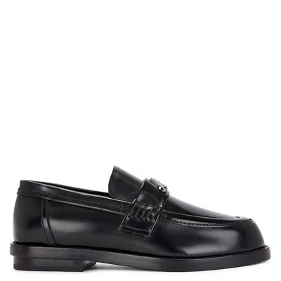 ALEXANDER MCQUEEN ALEXANDER MCQUEEN SEAL LOGO LEATHER LOAFERS