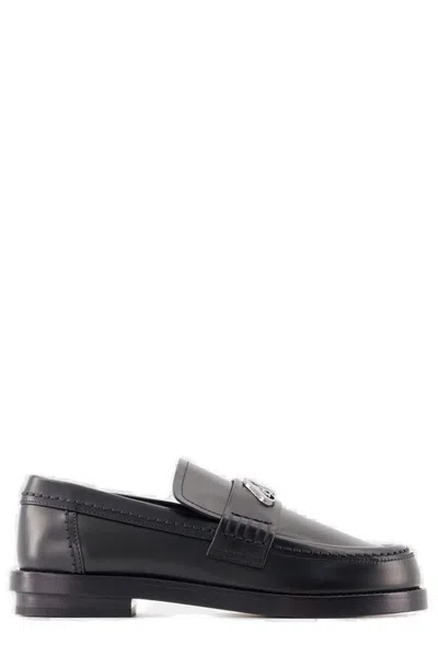 Alexander Mcqueen Seal Loafers - Leather - Black/argentãƒæ'ã†â€™ãƒâ€šã‚â©