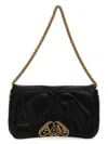 Alexander Mcqueen Black Leather Small Seal Shoulder Bag