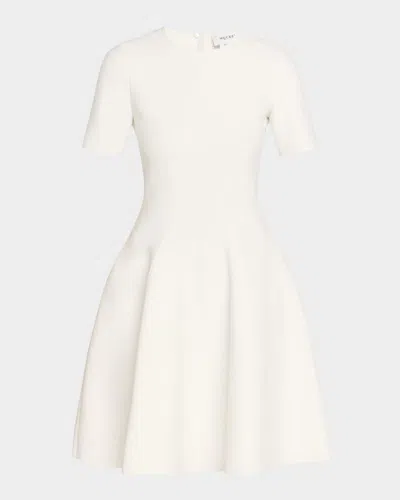 ALEXANDER MCQUEEN SEAMED SHORT-SLEEVE MINI DRESS