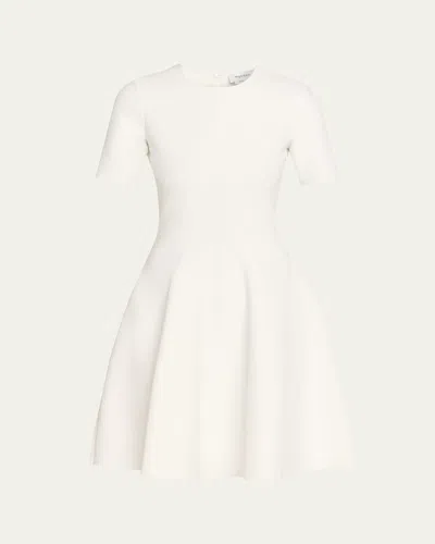 ALEXANDER MCQUEEN SEAMED SHORT-SLEEVE MINI DRESS