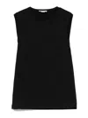 Alexander Mcqueen Black T-shirt With Transparent Inserts In Black