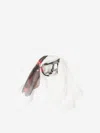 Alexander Mcqueen Shadow Rose Scarf In White