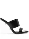 Alexander Mcqueen Leather Sandal In Black