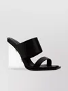 Alexander Mcqueen Leather Sandal In Black