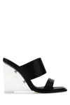 Alexander Mcqueen Leather Sandal In Black