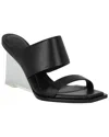 Alexander Mcqueen Leather Sandal In Black