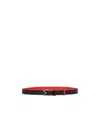 Alexander Mcqueen Sharp Reversible Belt In Black