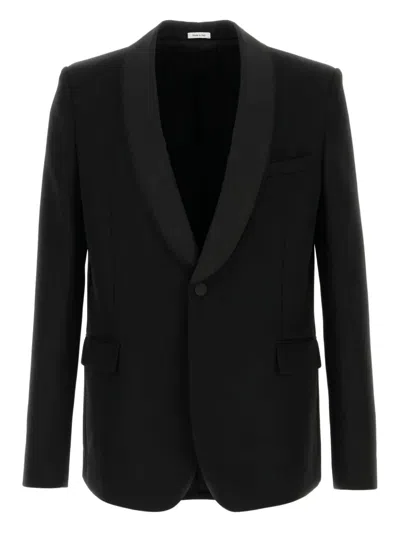 ALEXANDER MCQUEEN SHAWL-LAPELS WOOL BLAZER
