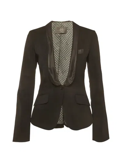 Pre-owned Alexander Mcqueen Shawl-lapel Blazer In Black