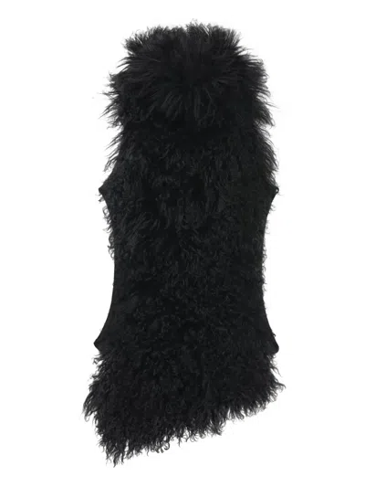 Alexander Mcqueen Shearling Sleeveless Top