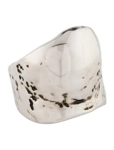 Pre-owned Alexander Mcqueen Shell Ring In Multi
