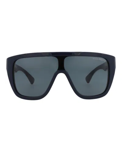 Alexander Mcqueen Shield-frame Recycled Acetate Sunglasses