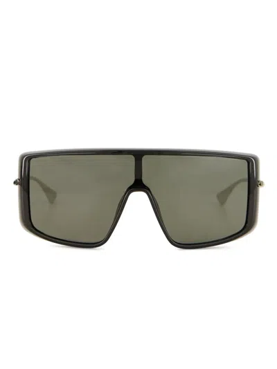 Alexander Mcqueen Shield-frame Sunglasses In Black