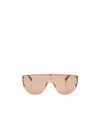 Alexander Mcqueen Shield-frame Sunglasses In Nude