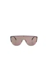 Alexander Mcqueen Shield-frame Sunglasses In Nude