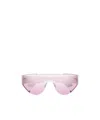Alexander Mcqueen Shield-frame Sunglasses In Pink