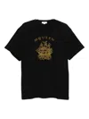 Alexander Mcqueen Black T-shirt With Print In Black