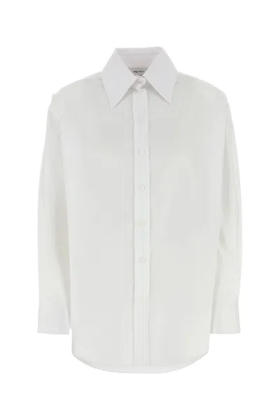 ALEXANDER MCQUEEN ALEXANDER MCQUEEN WHITE POPLIN SHIRT