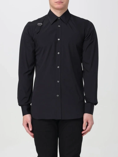 Alexander Mcqueen Shirt  Men Color Black In Black