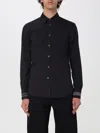 Alexander Mcqueen Stretch Cotton Poplin With Logo Bands In Black